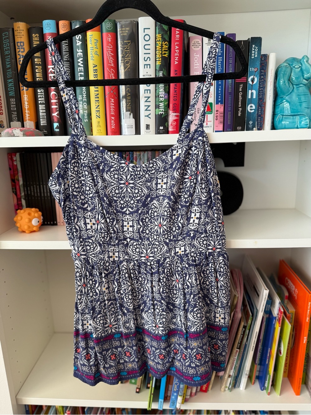 Torrid Navy Blue Geometric Medallion Border Print Strappy Cami Tank Top